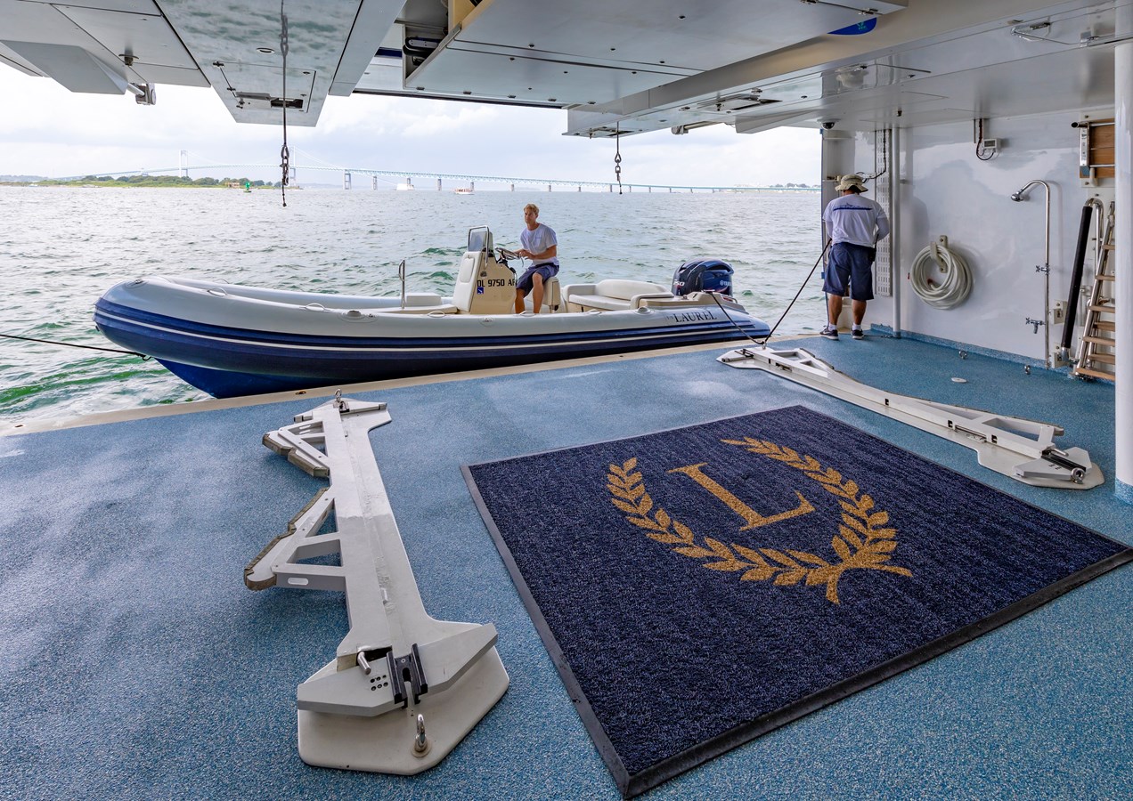 LAUREL 240'/73.15m Delta 2006/2014 Motor Yacht: Tender Bay