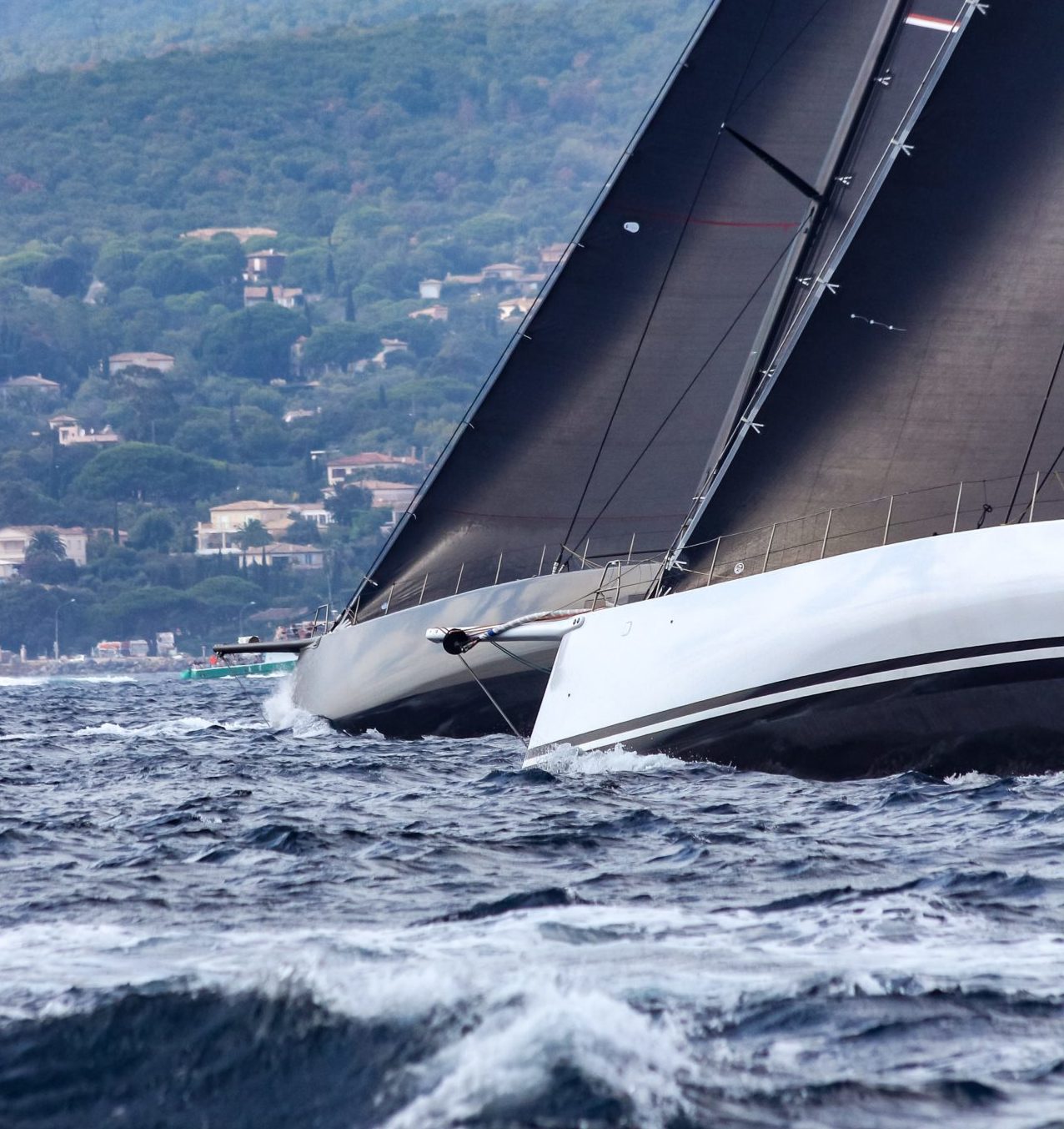 regatta sailing boat in the med